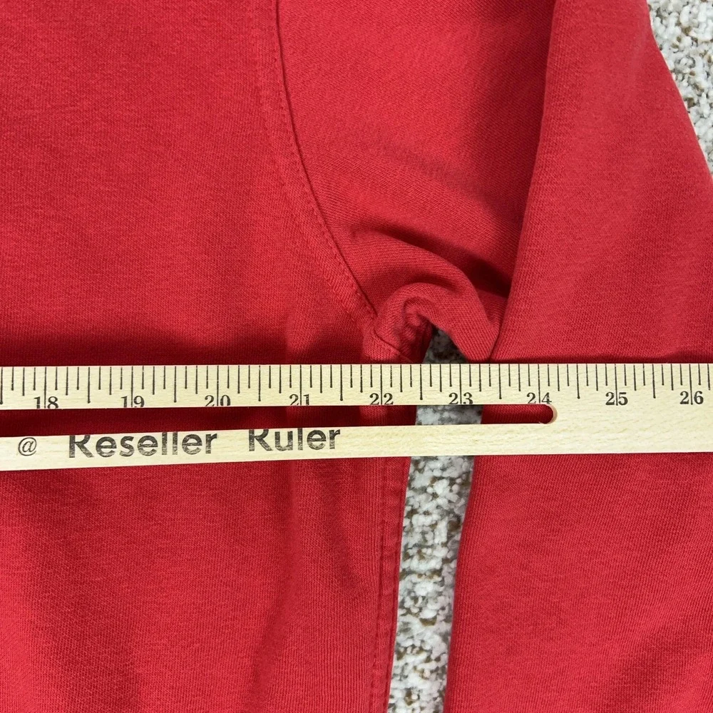The North‎ Face Hoodie Mens Large Red Pullover Fleece Sweatshirt Logo Outdoor